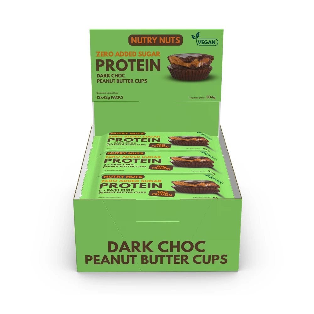 Protein Peanut Butter Cups - Boite de 12, Dark Chocolate