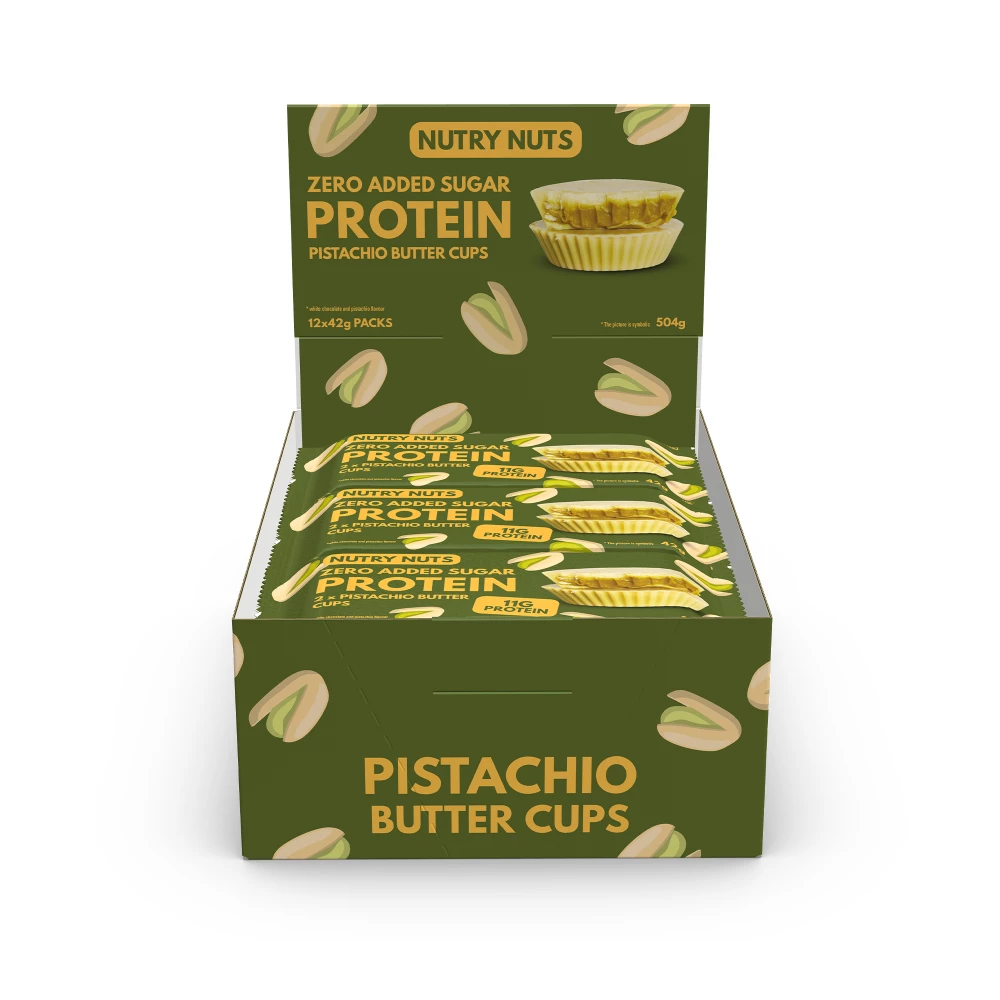 Protein Peanut Butter Cups - Boite de 12, Pistachio