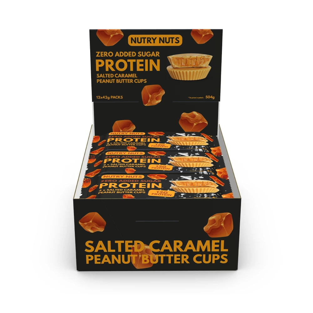 Protein Peanut Butter Cups - Boite de 12, Salted Caramel
