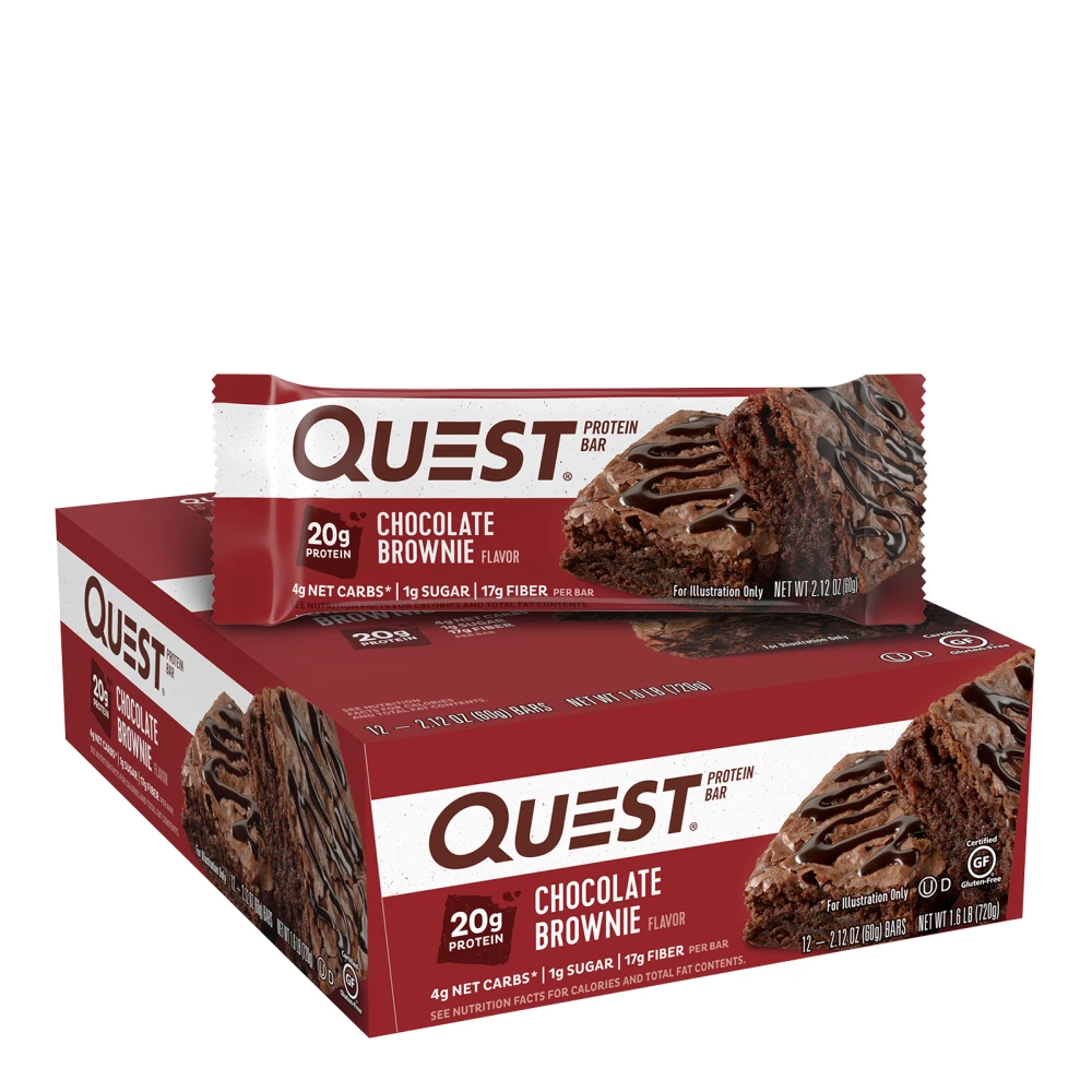 Quest Bar - Boite de 12, Chocolate Brownie
