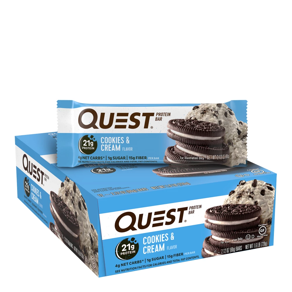 Quest Bar - Boite de 12, Cookies N Cream