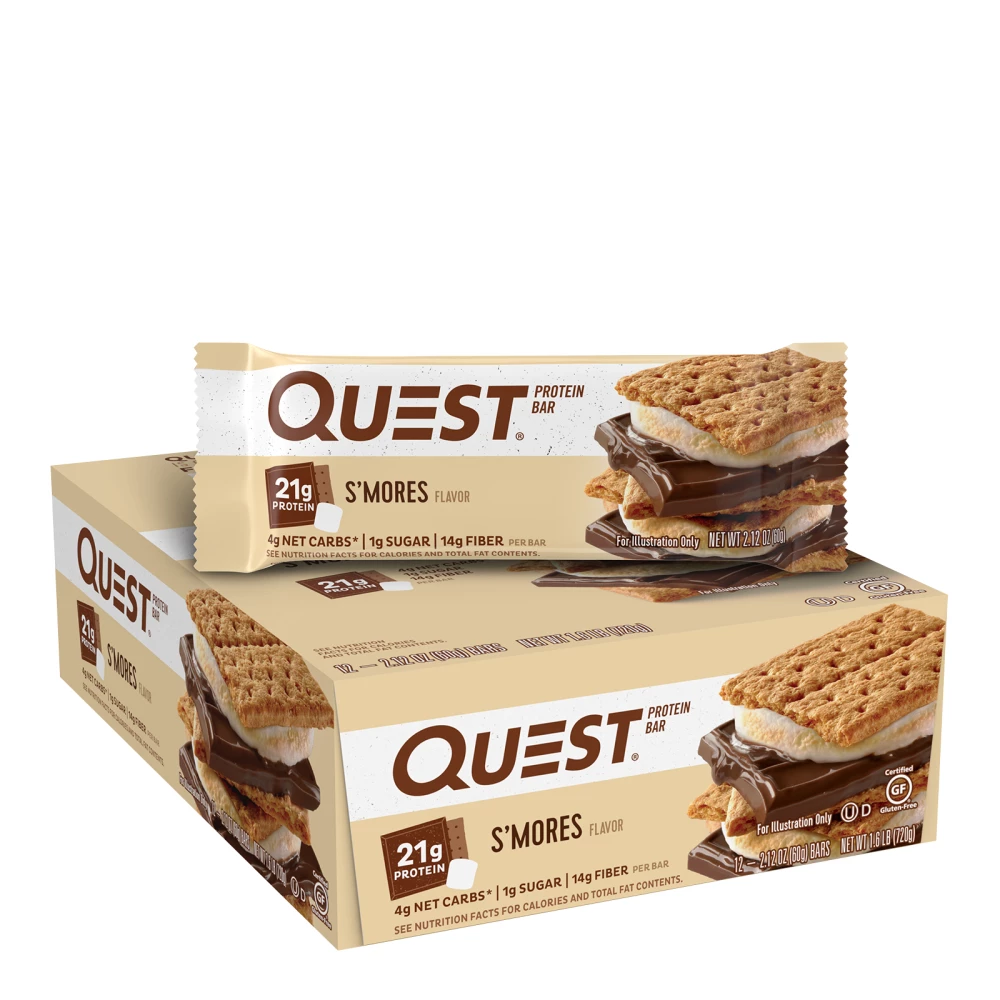 Quest Bar - Boite de 12, S'mores