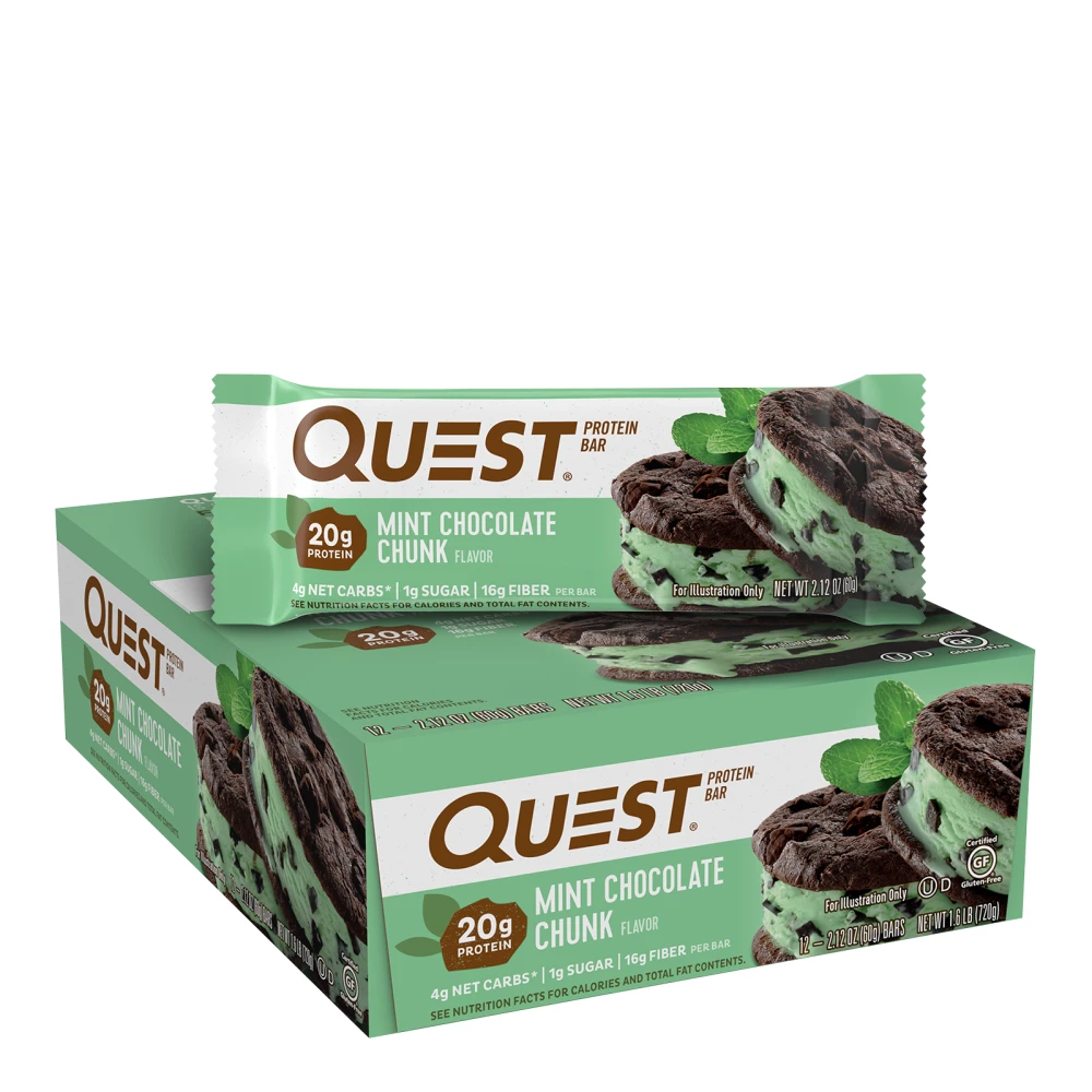 Quest Bar - Boite de 12, Mint Chocolate Chunk