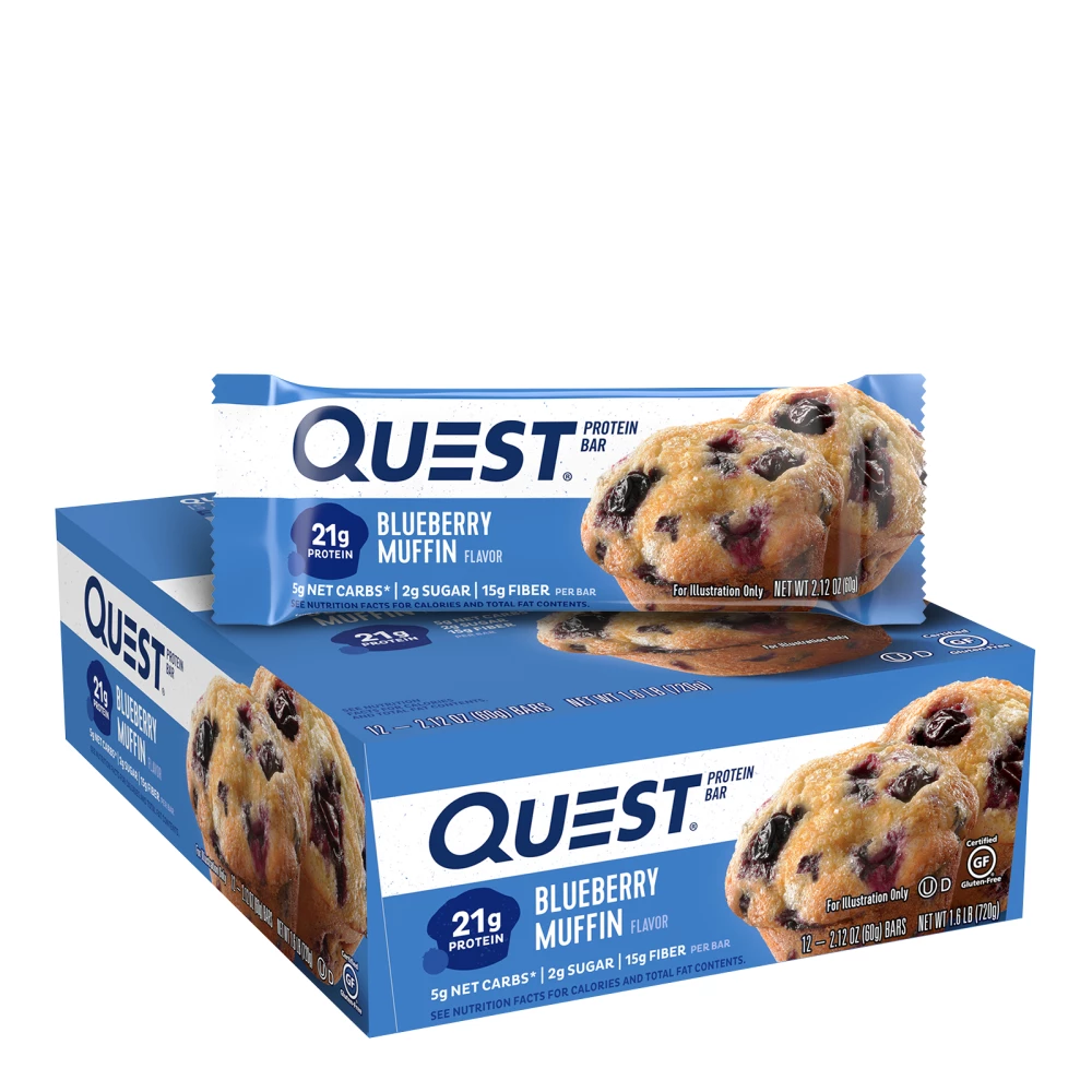 Quest Bar - Boite de 12, Blueberry Muffin