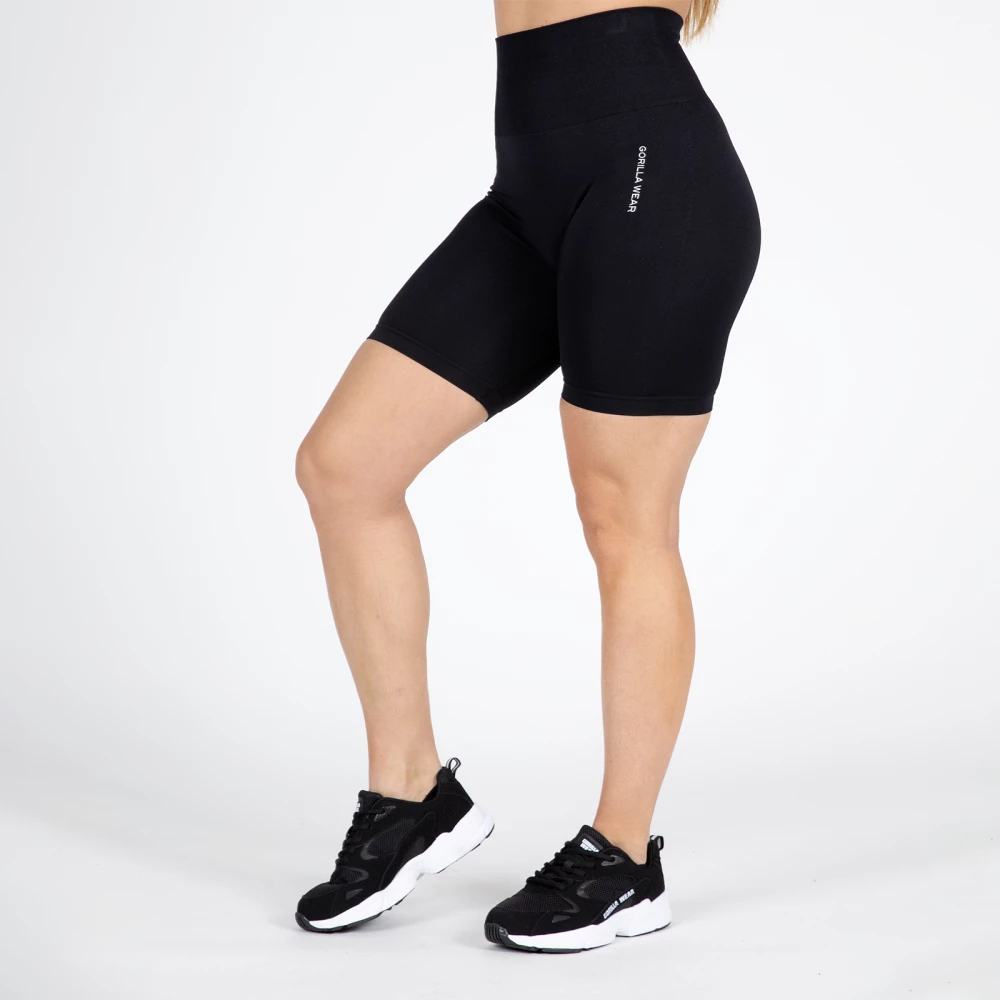 Quincy Seamless Cycling Shorts - M/L, Black
