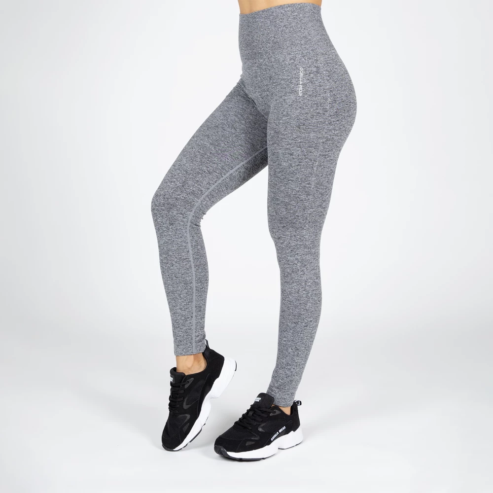 Quincy Seamless Leggings - M/L, Gray Melange