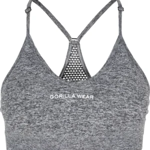 Quincy Seamless Sports Bra - XS/S, Gray Melange