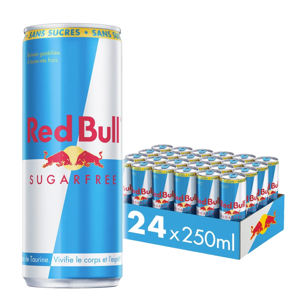 Red Bull Energy Drink Sugarfree - Pack de 24, Energy Drink