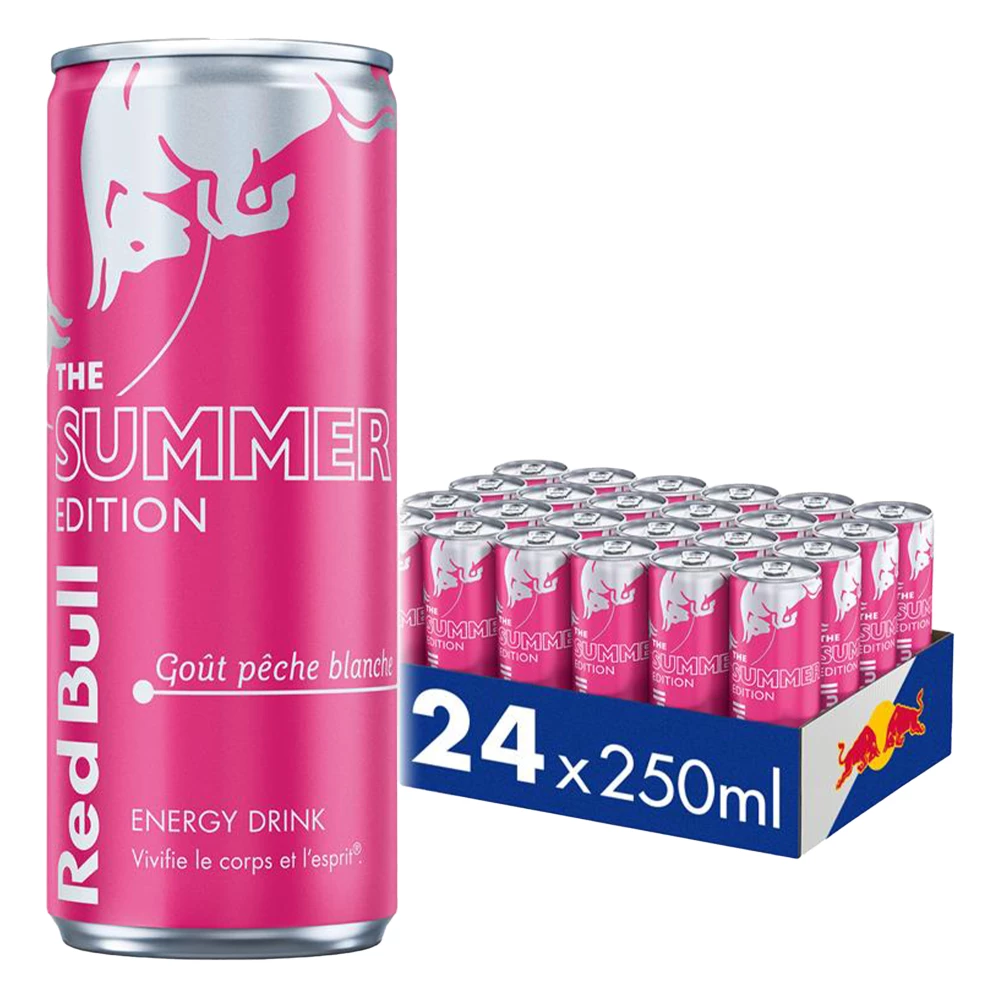 Red Bull The Peach Edition - Pack de 24, Pêche Blanche