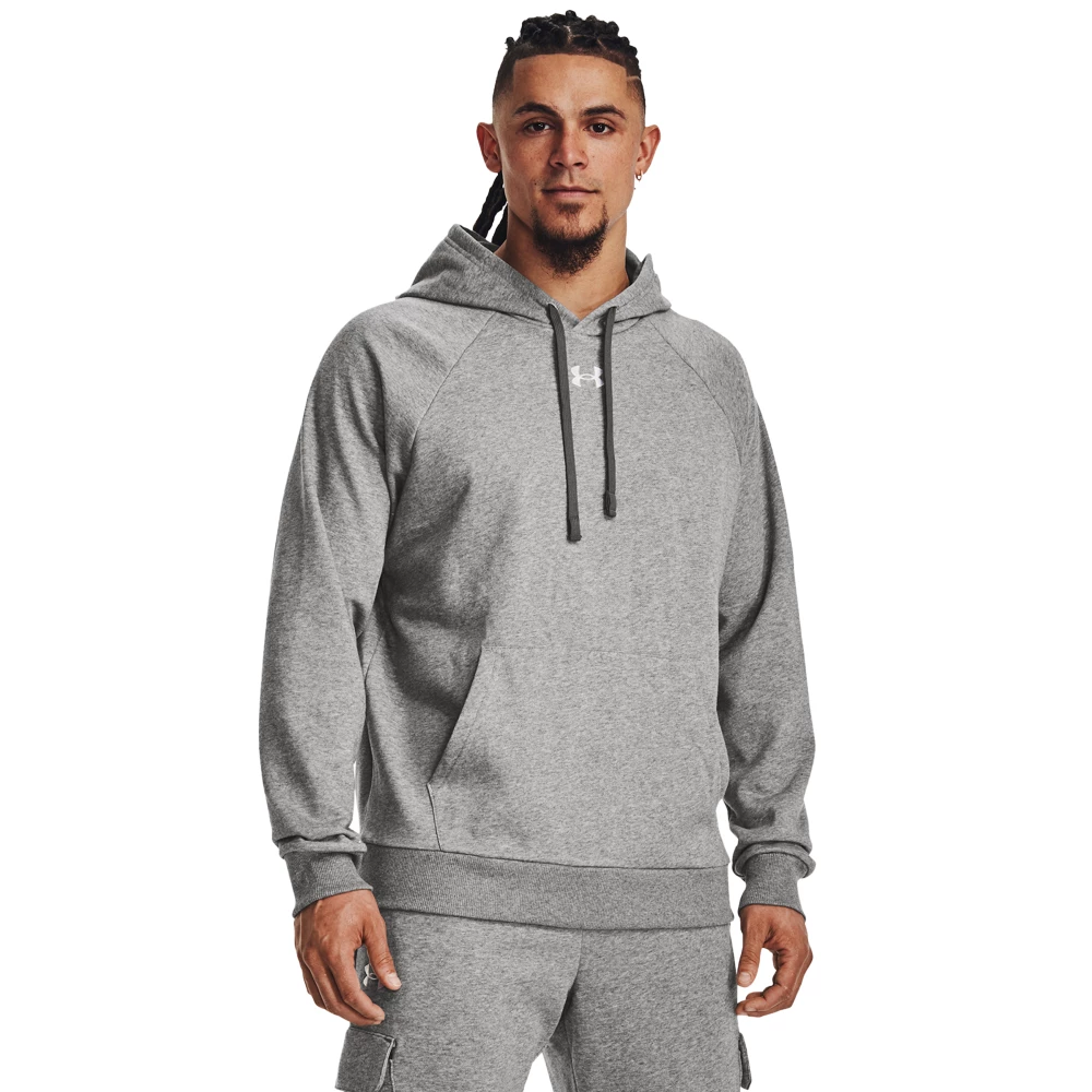 Men's Under Armour Rival Fleece Hoodie - XXL, Gray