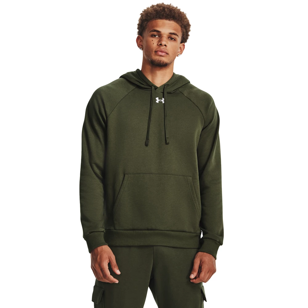 Men's Under Armour Rival Fleece Hoodie - L, Green