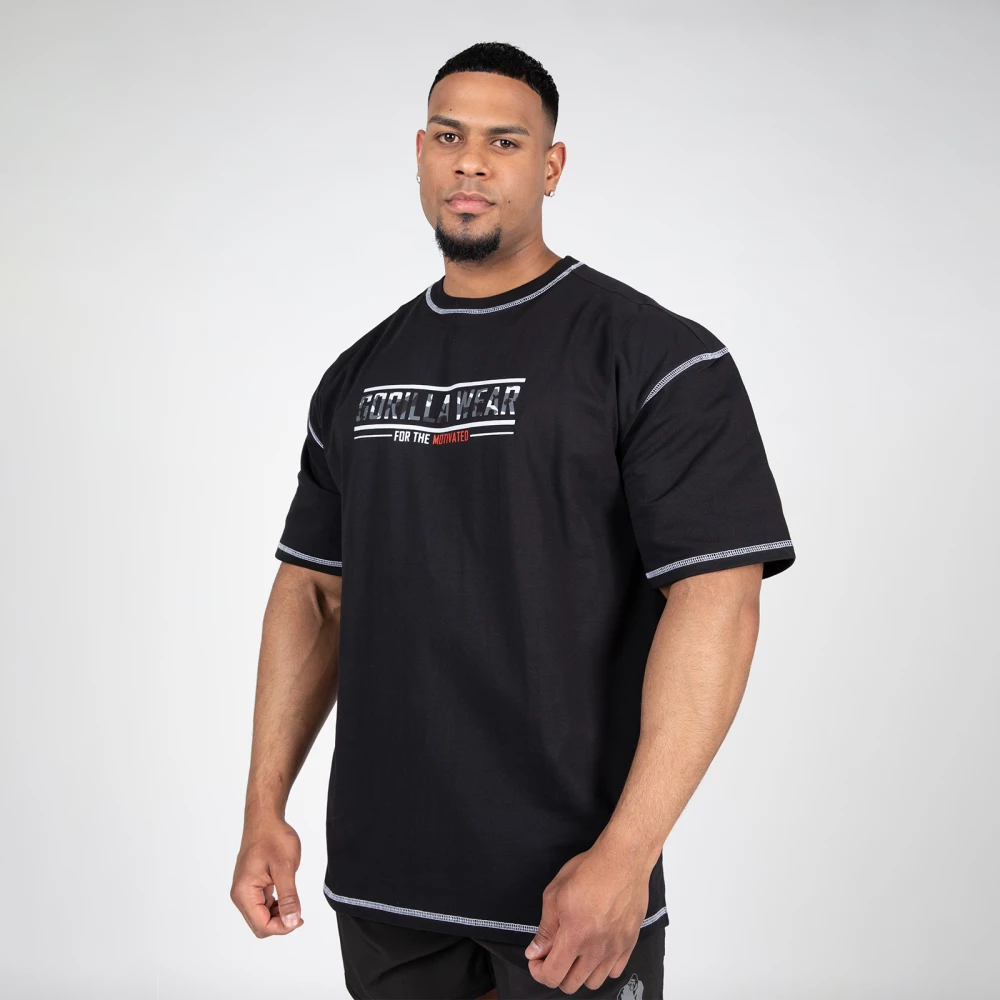 Saginaw Oversized T-Shirt - S, Black