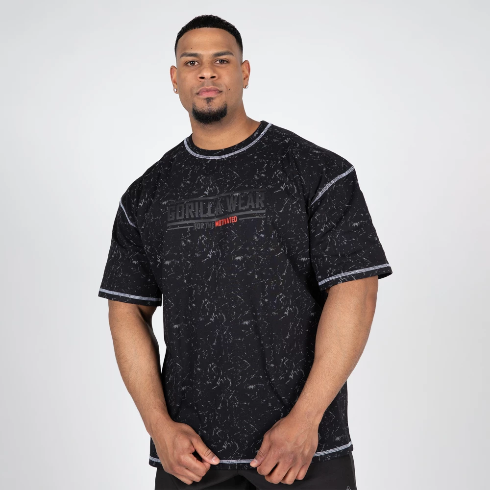 Saginaw Oversized T-Shirt - L, Washed Black