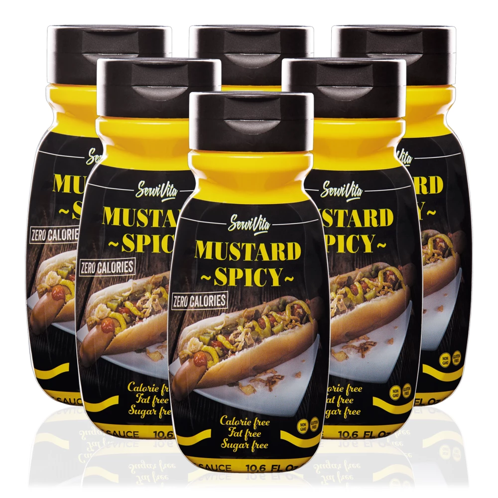 Sauces salées Servivita - Pack de 6, Mustard Spicy