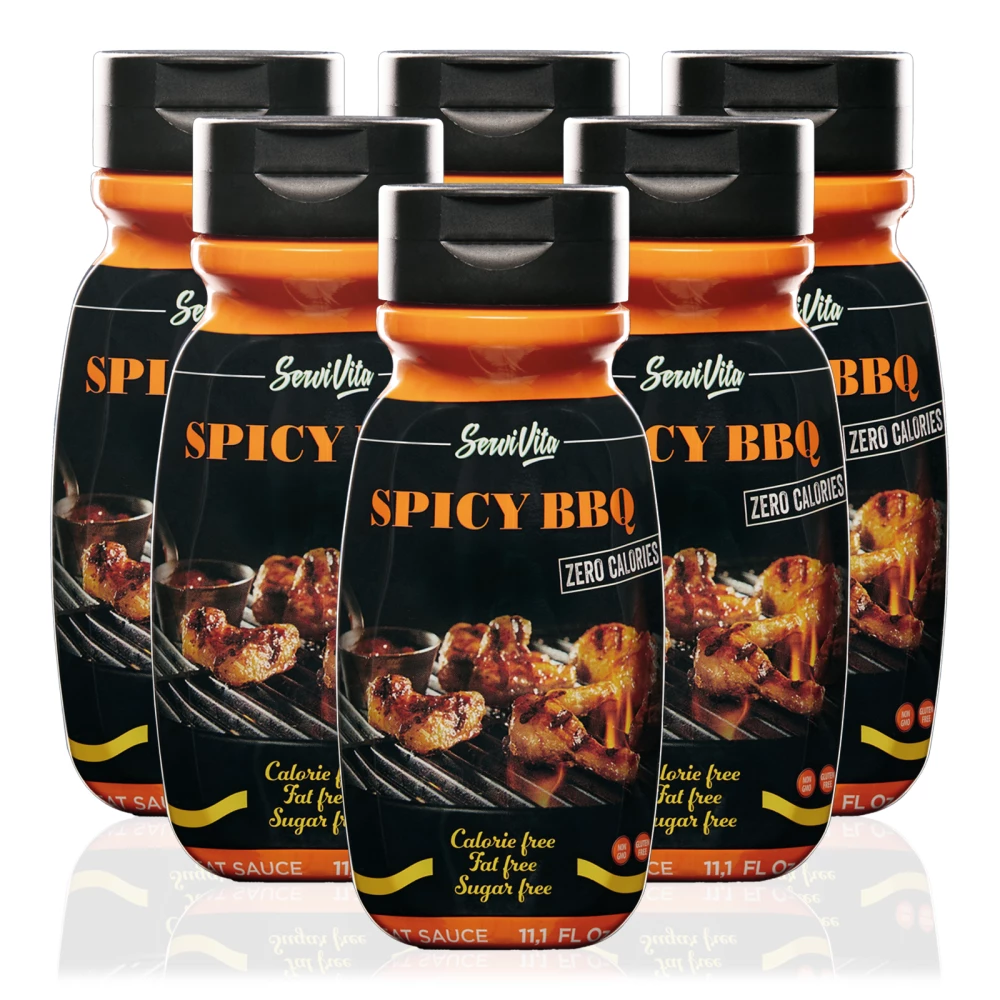 Sauces salées Servivita - Pack de 6, BBQ Spicy