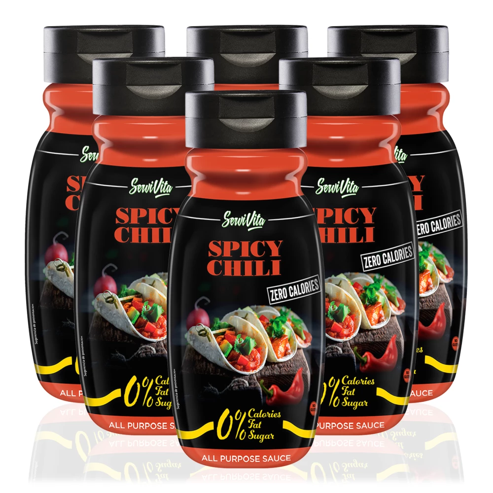 Sauces salées Servivita - Pack de 6, Spicy Chili