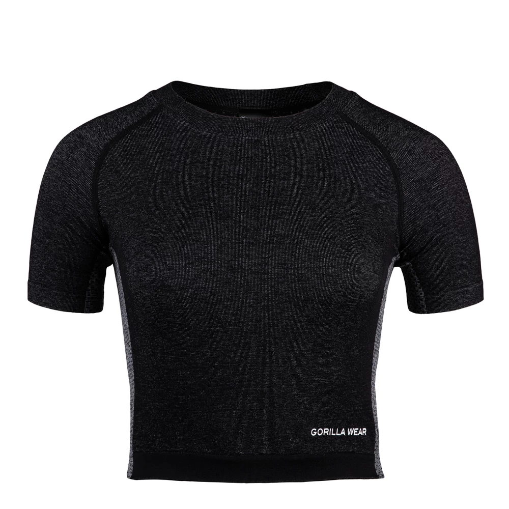 Selah Seamless Crop Top - S/M, Black