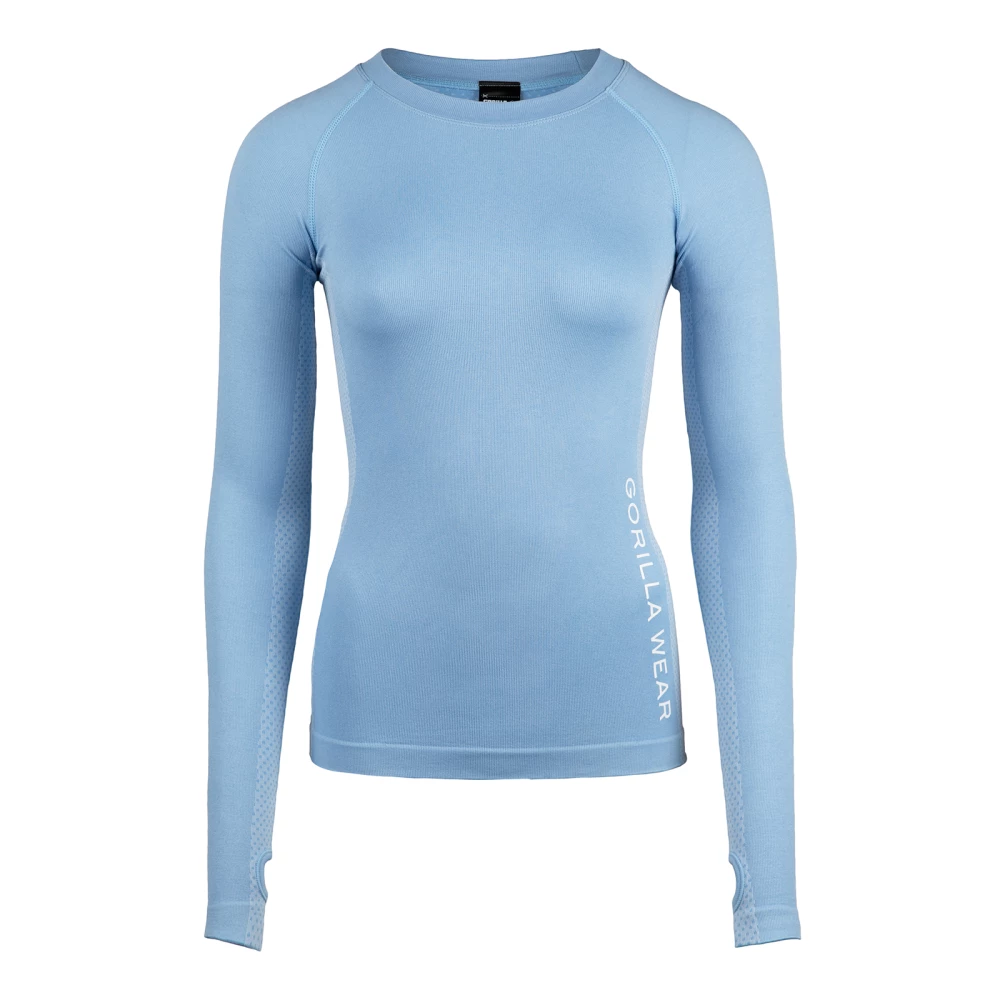 Selah Seamless Long Sleeve - M/L, Light Blue