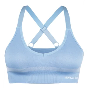 Selah Seamless Sports Bra - M/L, Light Blue