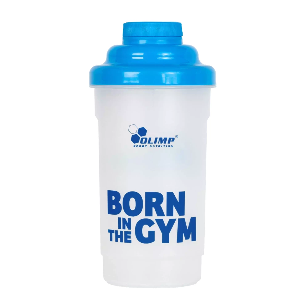 Shaker Born in the Gym - 600ml, Bleu