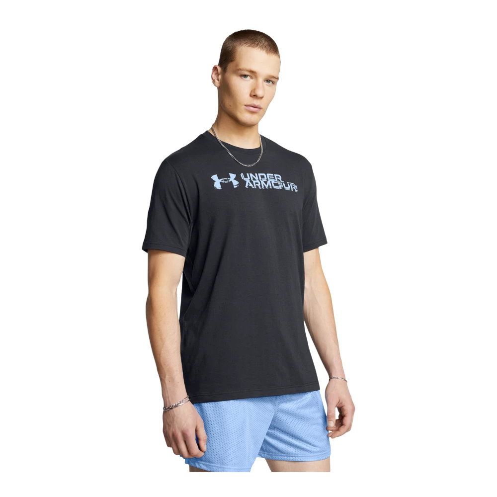 T-shirt Under Armour Sliced Wordmark 60/40 - M, Black