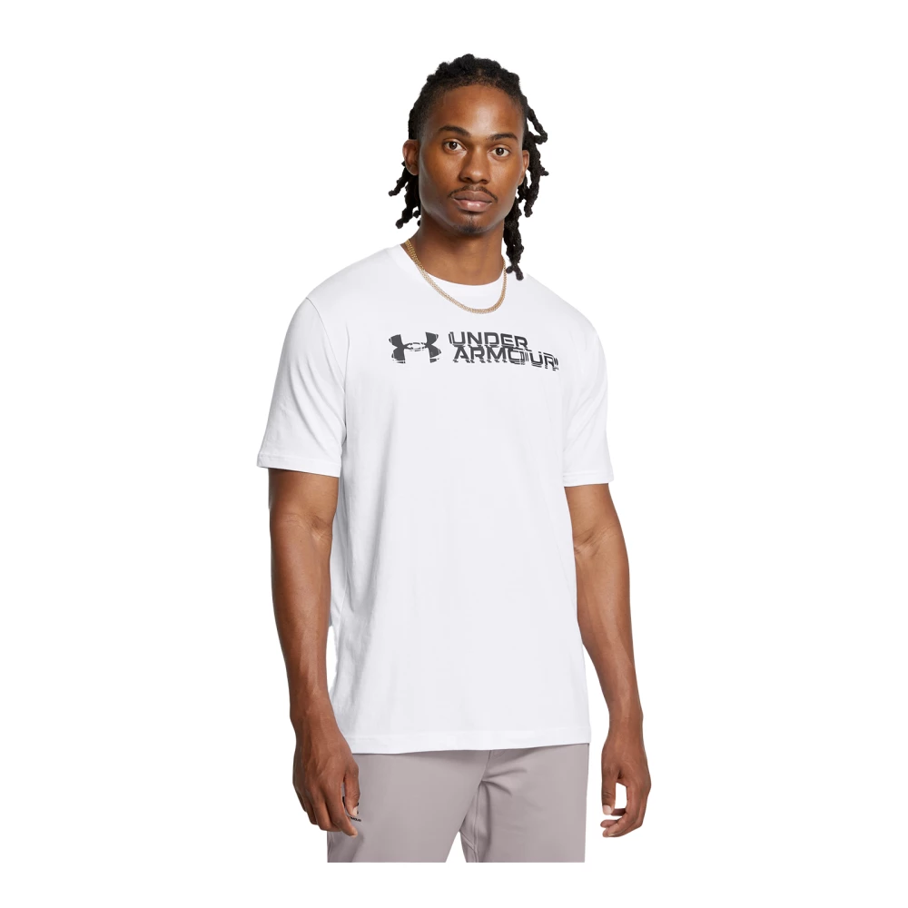 T-shirt Under Armour Sliced Wordmark 60/40 - L, White