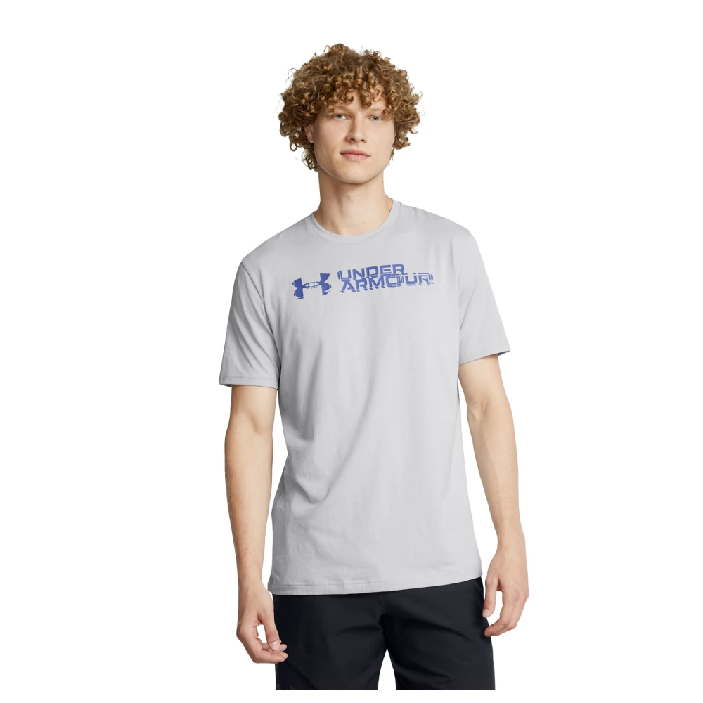 T-shirt Under Armour Sliced Wordmark 60/40 - M, Gray