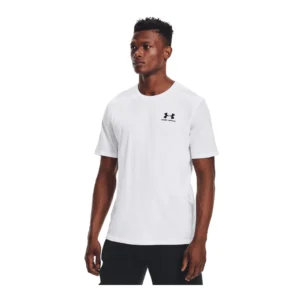 Haut à manches courtes Under Armour Sportstyle Left Chest - S, White