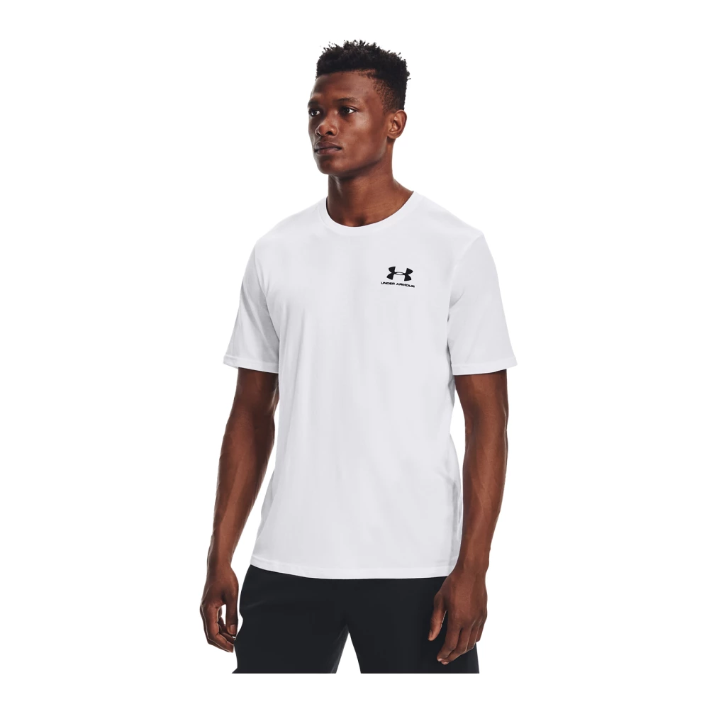 Haut à manches courtes Under Armour Sportstyle Left Chest - L, White