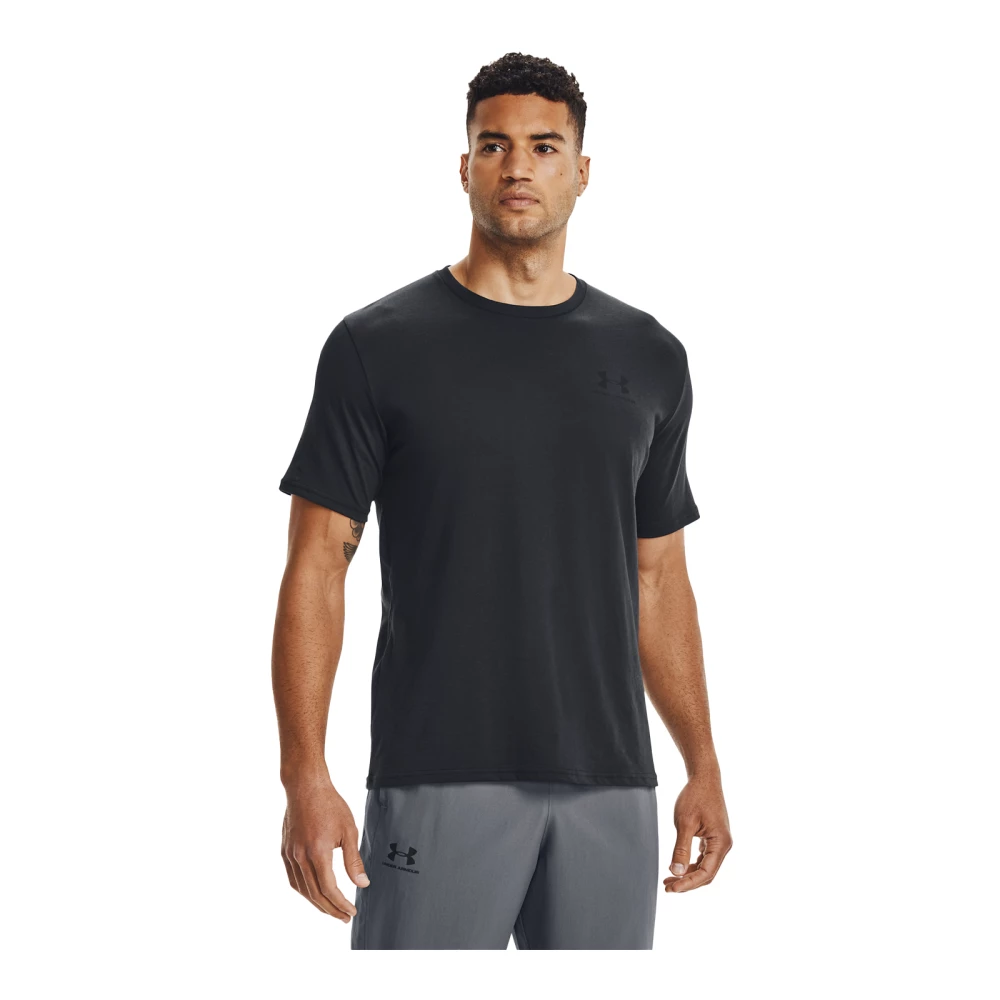 Haut à manches courtes Under Armour Sportstyle Left Chest - XL, Black