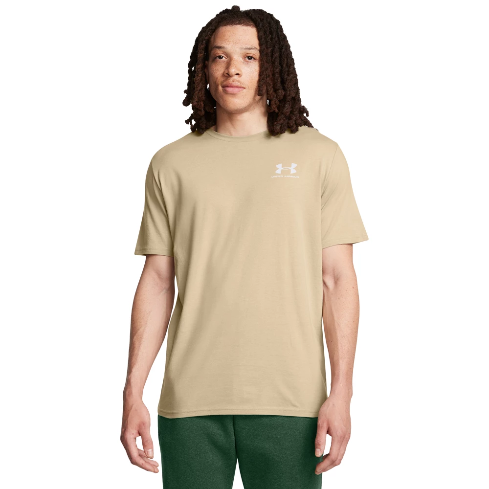 Haut à manches courtes Under Armour Sportstyle Left Chest - L, Brown