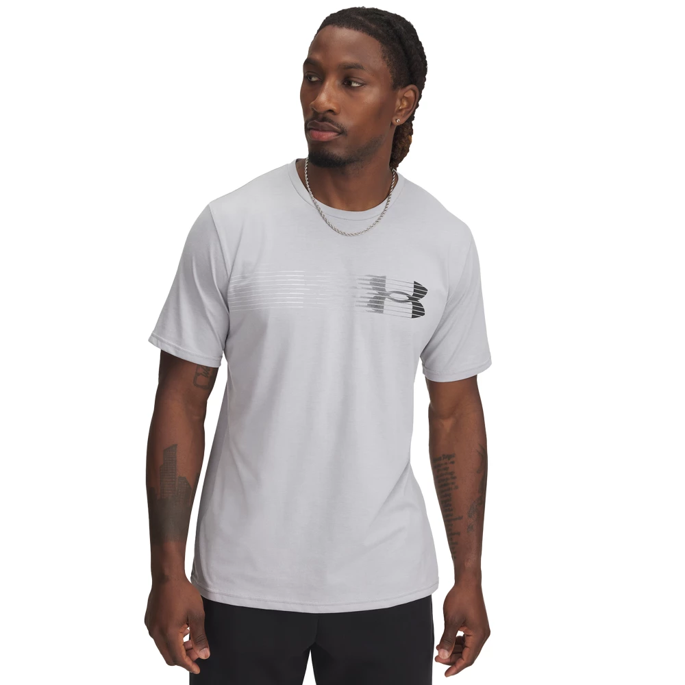 T-shirt Under Armour Training Fly in Logo - L, Gray