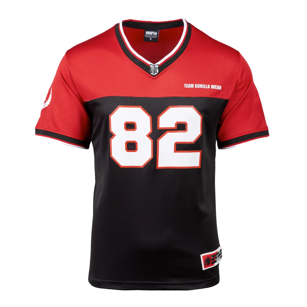 Trenton Football Jersey - XL, Black/Red