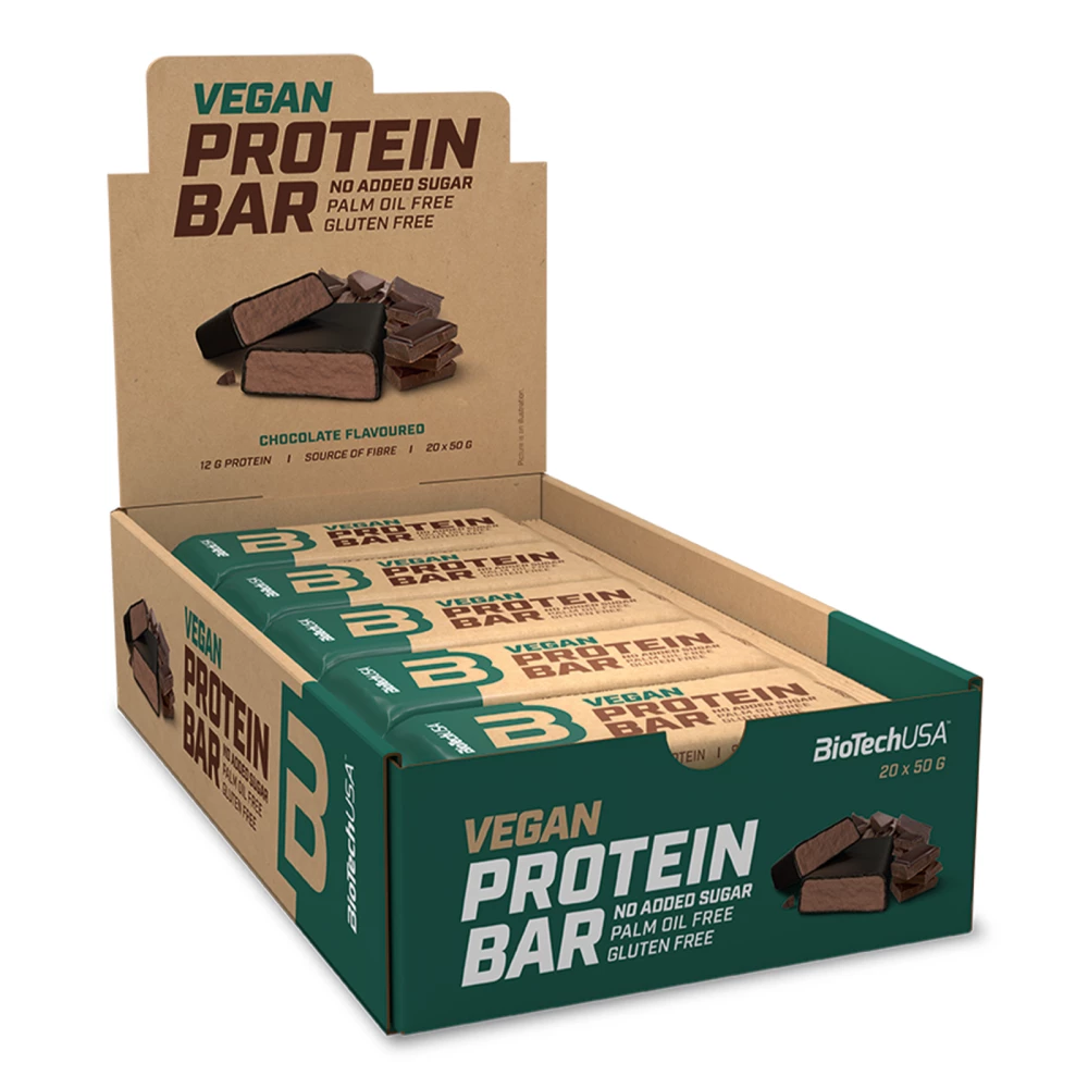 Vegan Protein Bar - Boite de 20, Chocolate