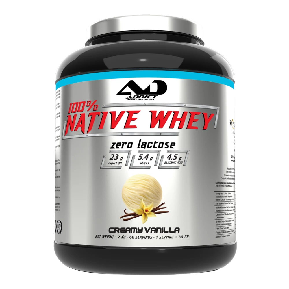 Native Whey Zero - 2000g, Creamy Vanilla