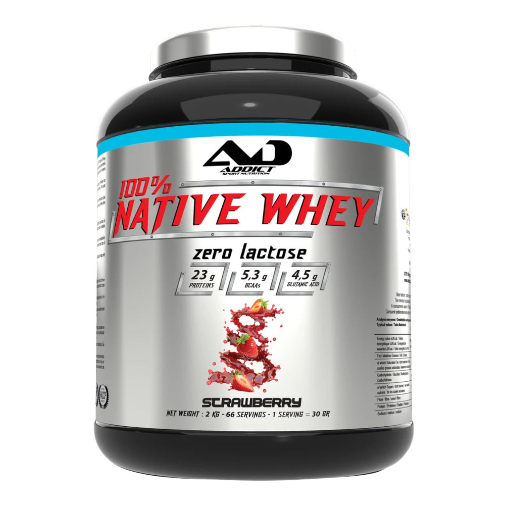 Native Whey Zero - 2000g, Strawberry