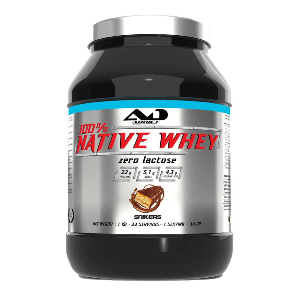 Native Whey Zero - 1000g, Snikers