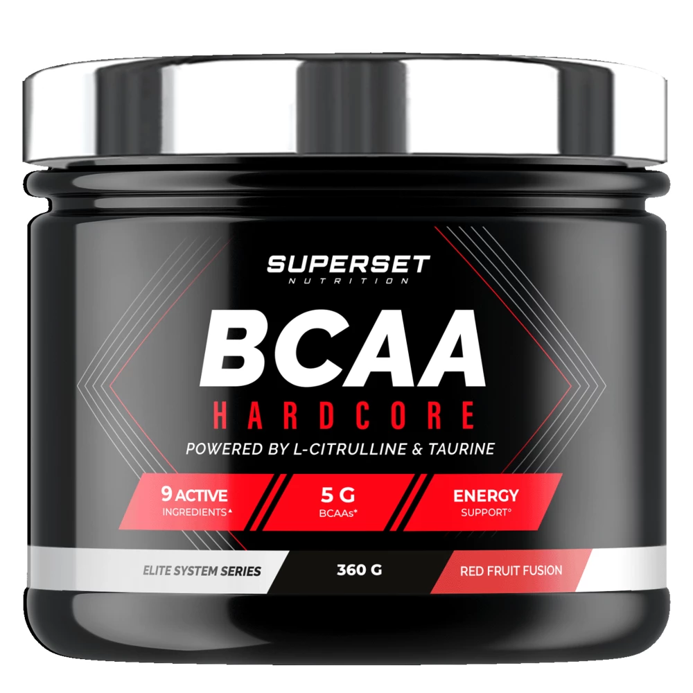 BCAA Hardcore - 360g, Red Fruit Fusion